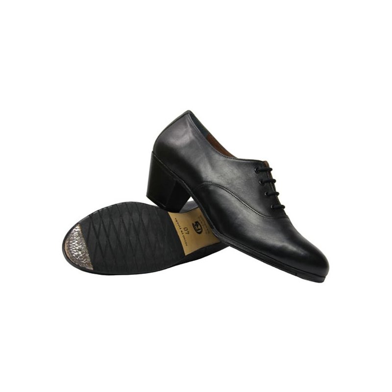 Flamenco Shoes Semiprofesional Black Leather - Zapatos de Baile Flamenco