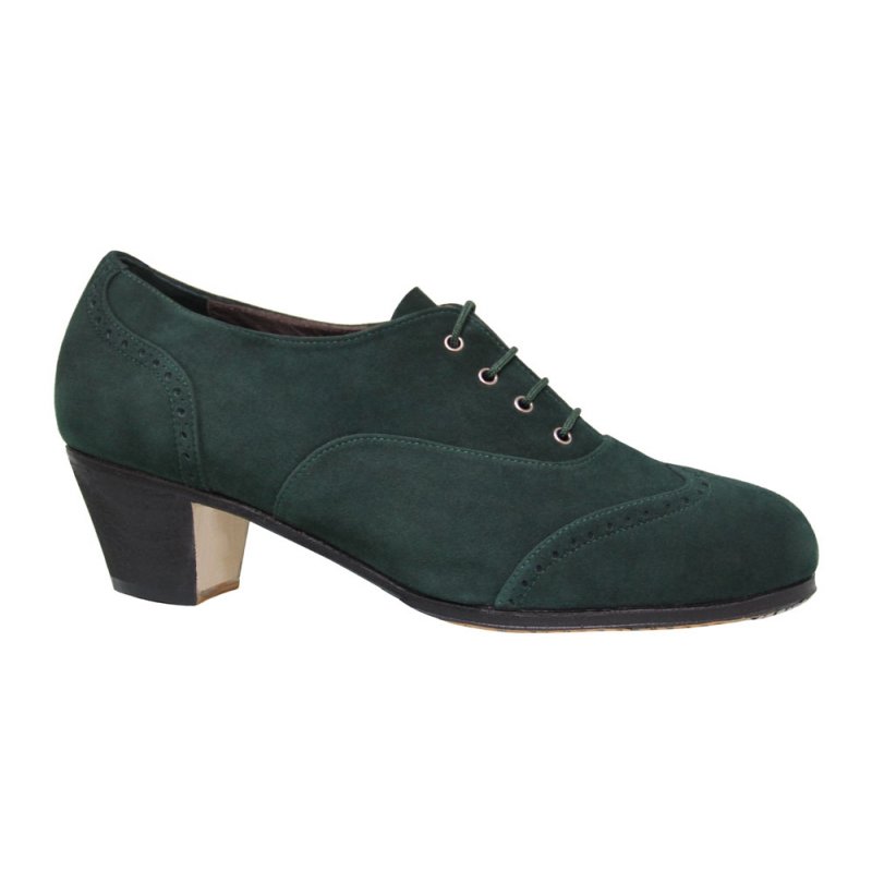 Professional Shoe Green Suede - Zapatos de Baile Flamenco