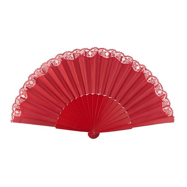 Pericón wooden hand-held fan (31 cm) Pericón wooden hand-held fan (31 cm)