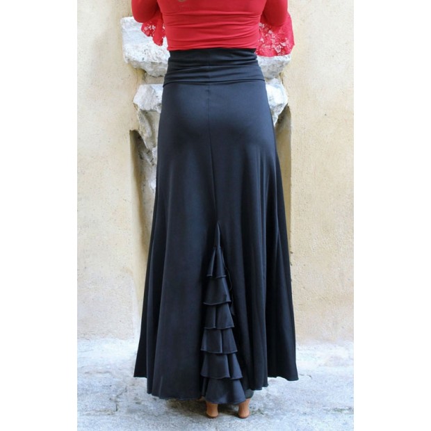 Falda Flamenco Negra con Volantes Traseros Falda Flamenco Negra con Volantes Traseros