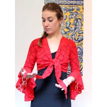 Cardigan Red Lace Lady