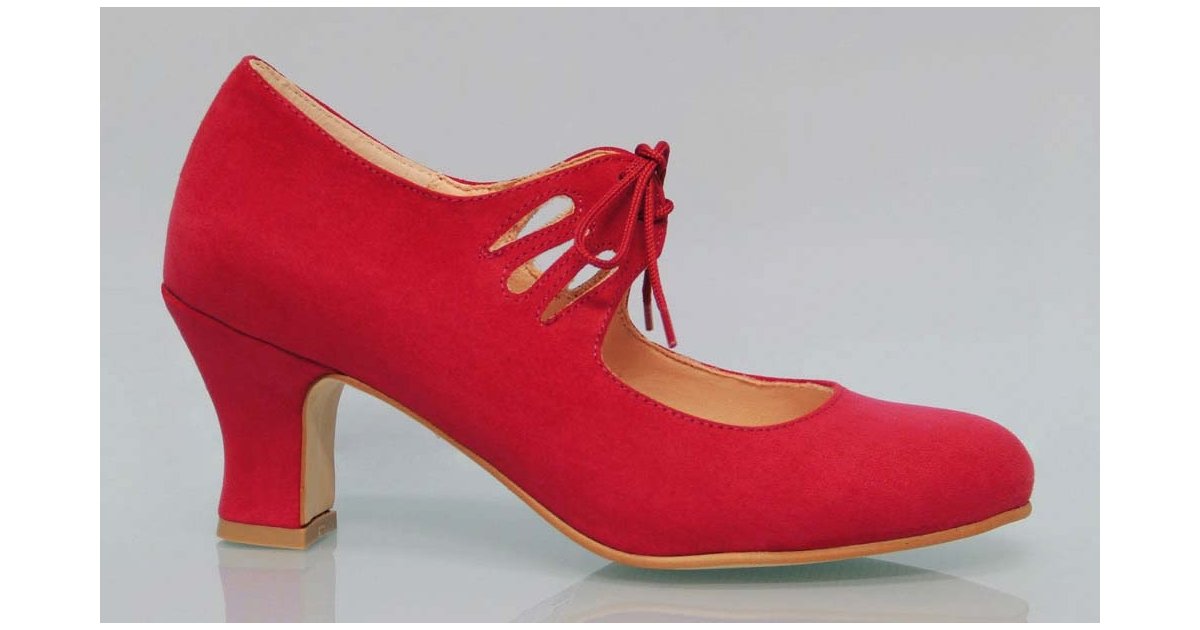 Flamenca suede red laces