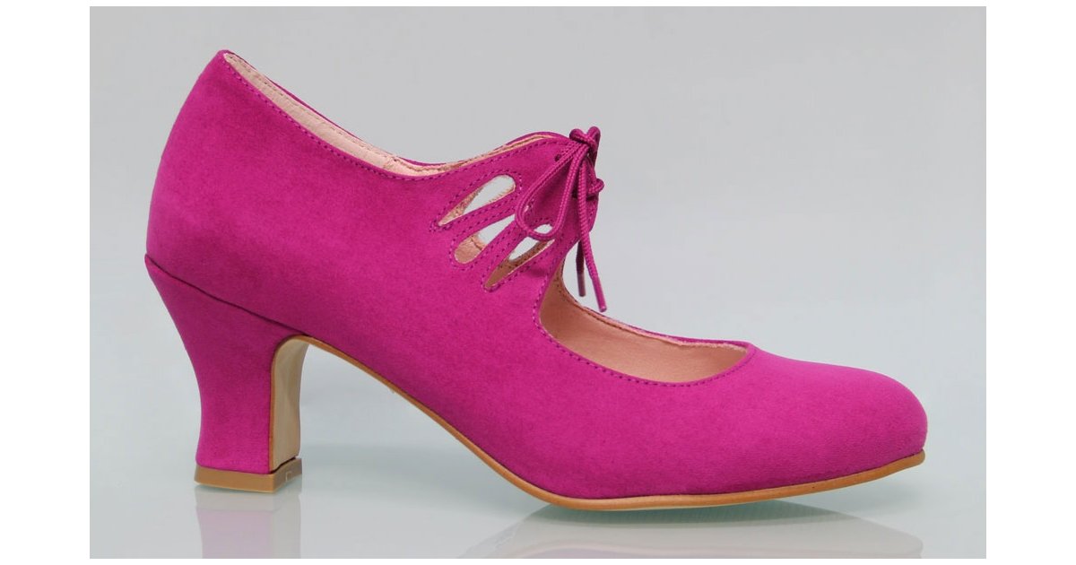 Flamenca Cordones Antelina Fucsia Flamenca Cordones Antelina Fucsia