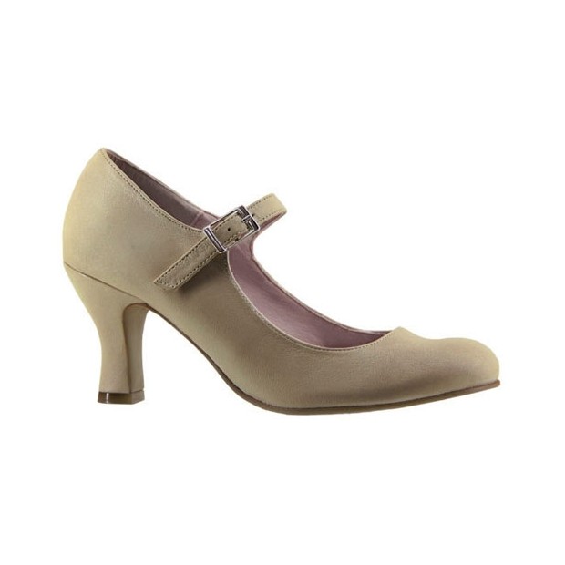 Zapato Flamenca Piel Camel Zapato Flamenca Piel Camel