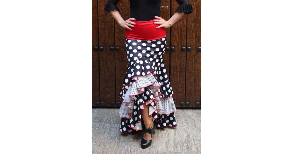 Polka Dot Black Skirt