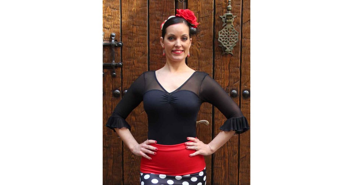 Justaucorps flamenco noir. Justaucorps flamenco noir.