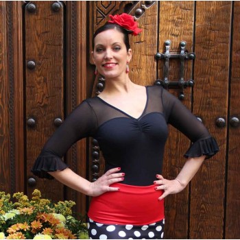 Justaucorps flamenco noir.