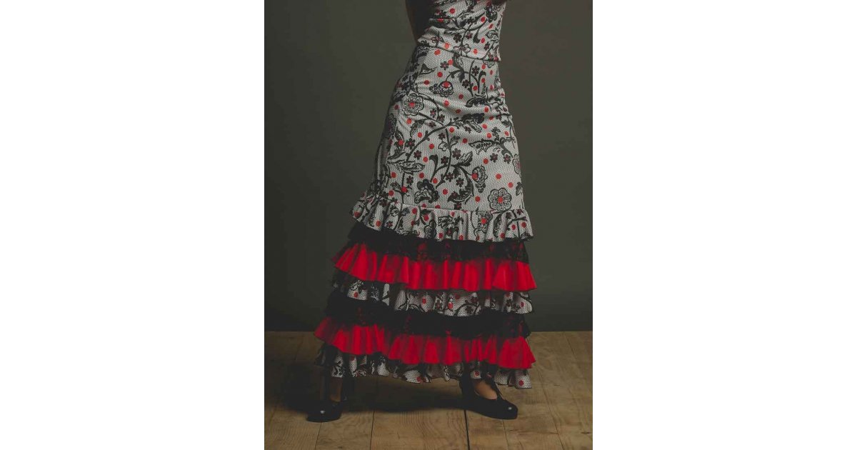 Lozoya Flamenco Print and Ruffled Skirt Lozoya Flamenco Print and Ruffled Skirt