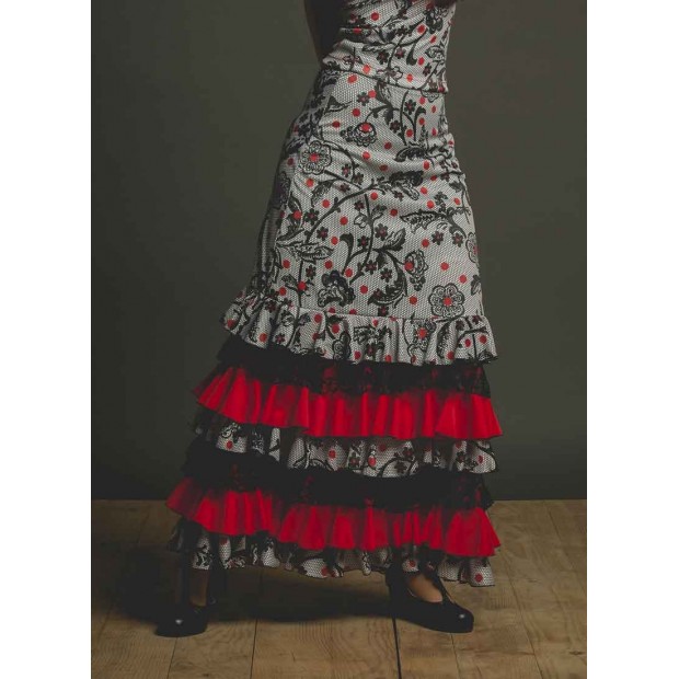 Lozoya Flamenco Print and Ruffled Skirt Lozoya Flamenco Print and Ruffled Skirt