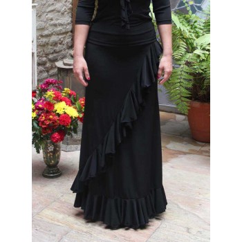 Falda Flamenco Valoria Negra