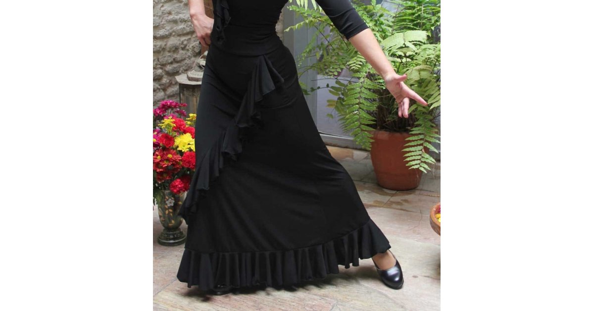 Falda Flamenco Valoria Negra