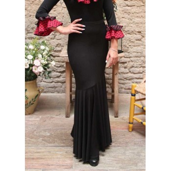 Flamenco Black Flared Skirt