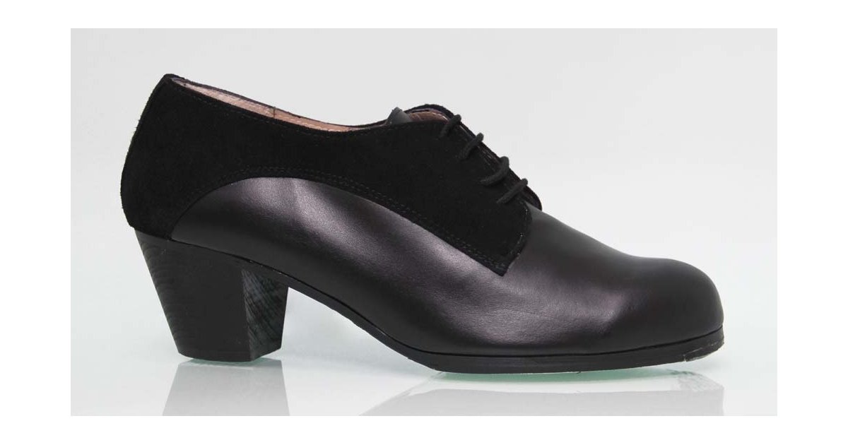Combined Leather and Black Suede Professional Shoe Combined Leather and Black Suede Professional Shoe