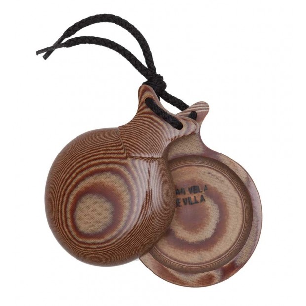 Castagnettes Capricho en toile caramel