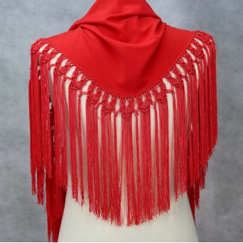 Coral shawl 150 cm.