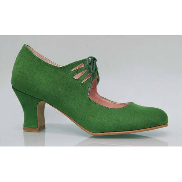 Cordons verts en daim flamenca Cordons verts en daim flamenca
