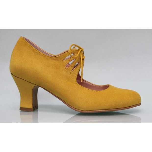 Chaussure Flamenca Couleur Pure Moutarde