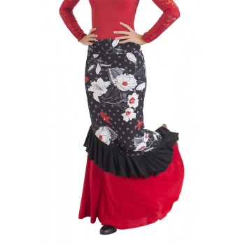 Floral Flamenco Skirt
