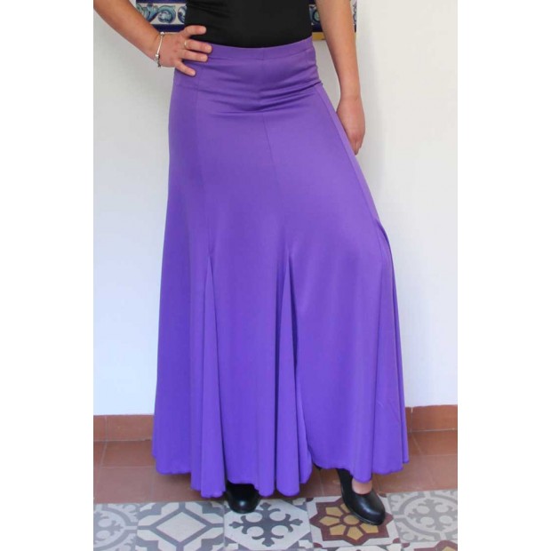 Falda Flamenco Morado con nesgas Falda Flamenco Morado con nesgas
