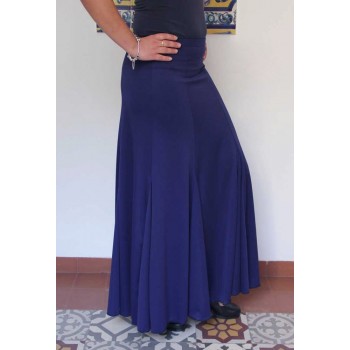 Navy Blue Flamenco Skirt with nesgas