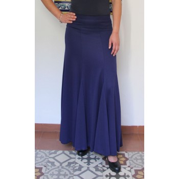Navy Blue Flamenco Skirt with nesgas