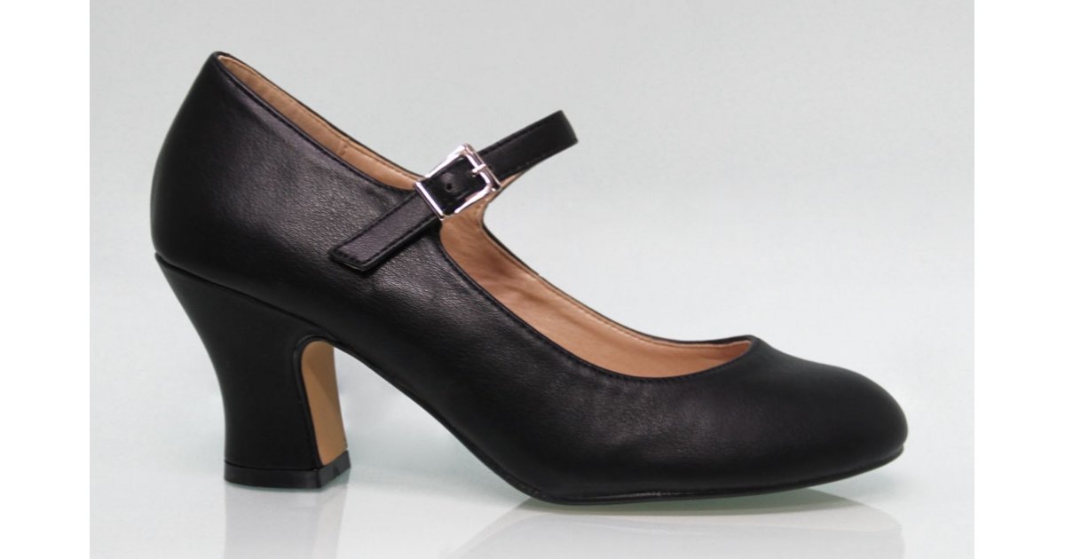 Flamenco shoe Black Leatherette Flamenco shoe Black Leatherette