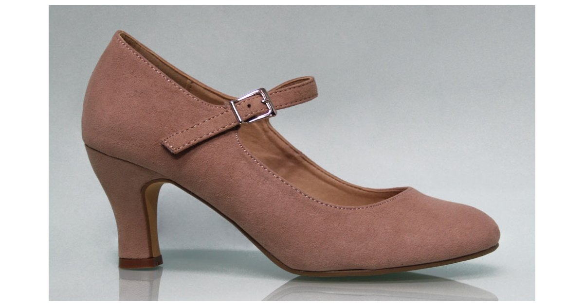 Chaussures de flamenco daim couleur maquillage Chaussures de flamenco daim couleur maquillage