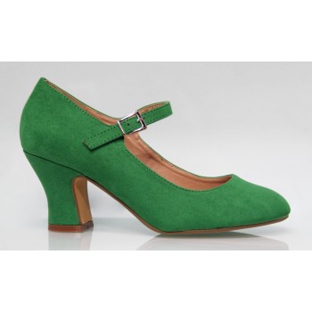 Zapato Flamenca Antelina Verde Andalucía
