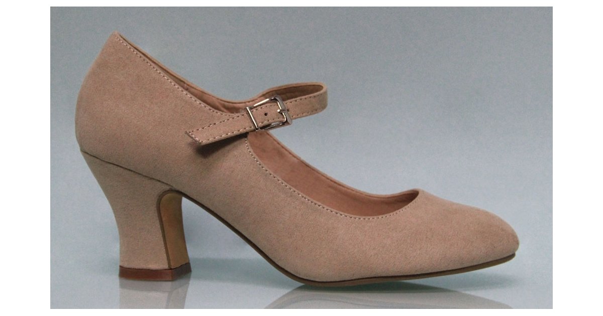 Chaussure Flamenco en Daim Couleur Terre Chaussure Flamenco en Daim Couleur Terre