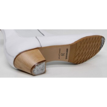 Botte de danse semi-professionnelle en cuir beige