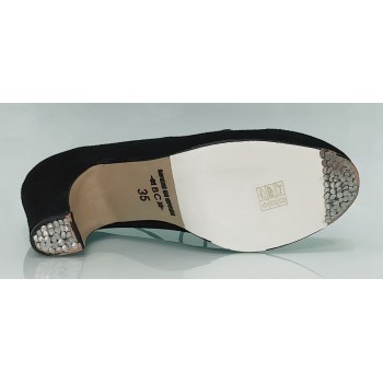 Chaussure de danse flamenco semi-professionnelle en daim noir