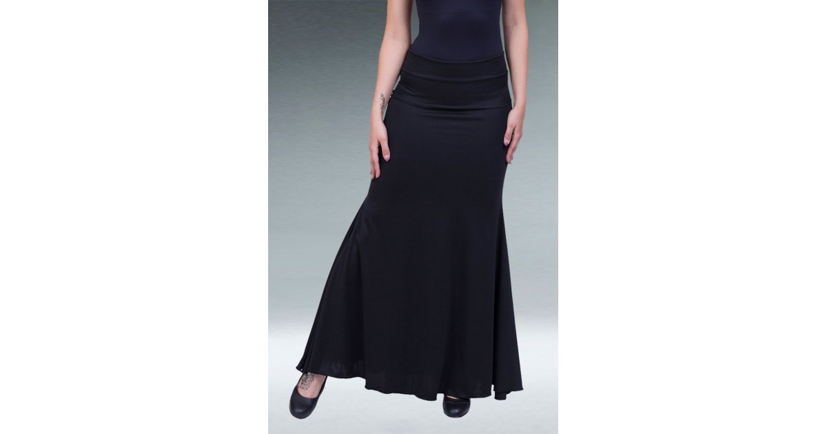 Jupe évasée flamenco noire Jupe évasée flamenco noire