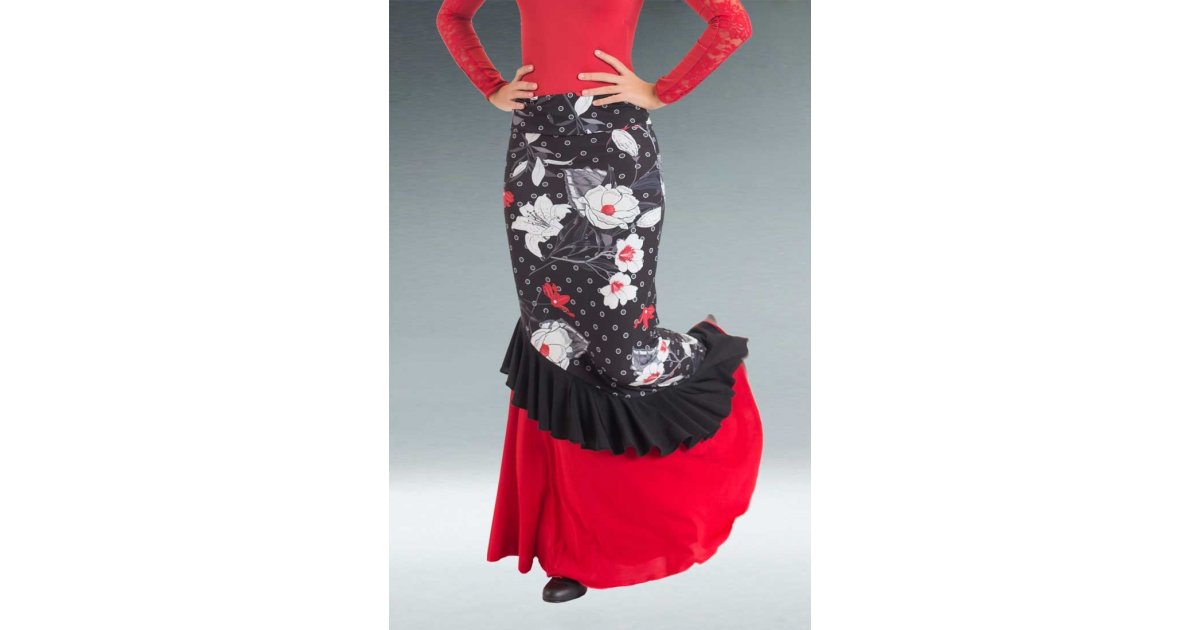 Floral Flamenco Skirt Floral Flamenco Skirt