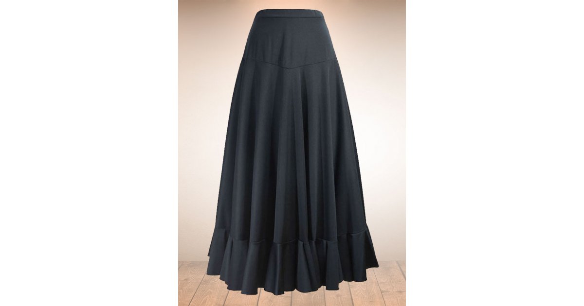 Jupe Flamenco Canesu Noir 1 Volant Jupe Flamenco Canesu Noir 1 Volant