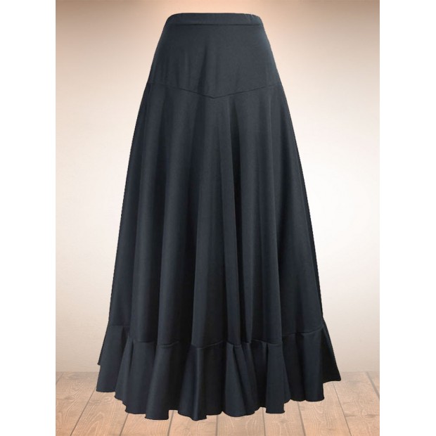 Flamenco Skirt Canesu Black 1 Ruffle