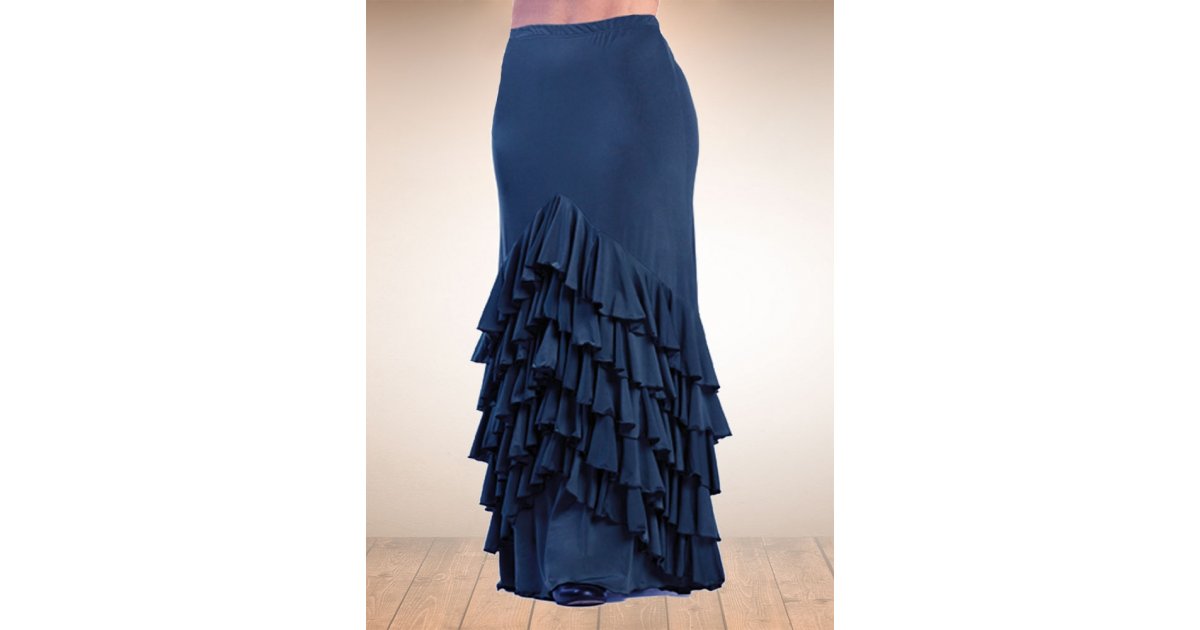 Blue Vega Flamenco Skirt