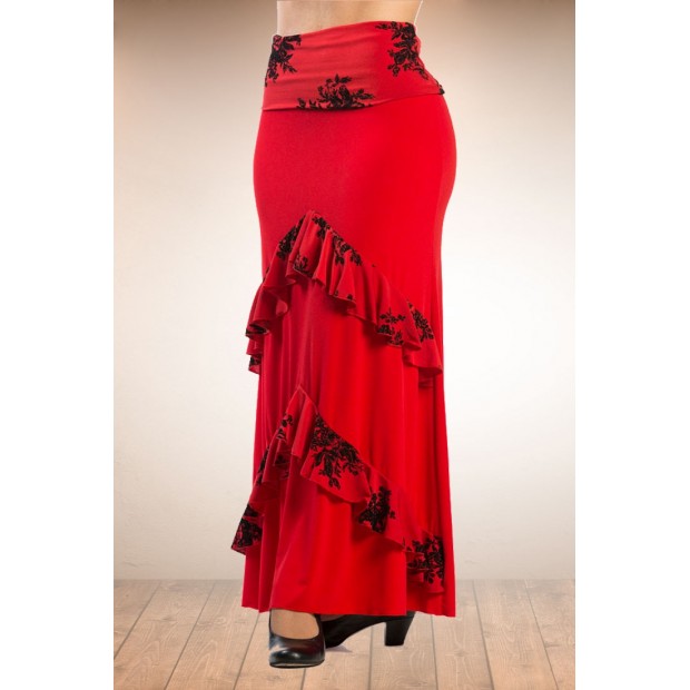 Falda flamenco Candil Roja Falda flamenco Candil Roja