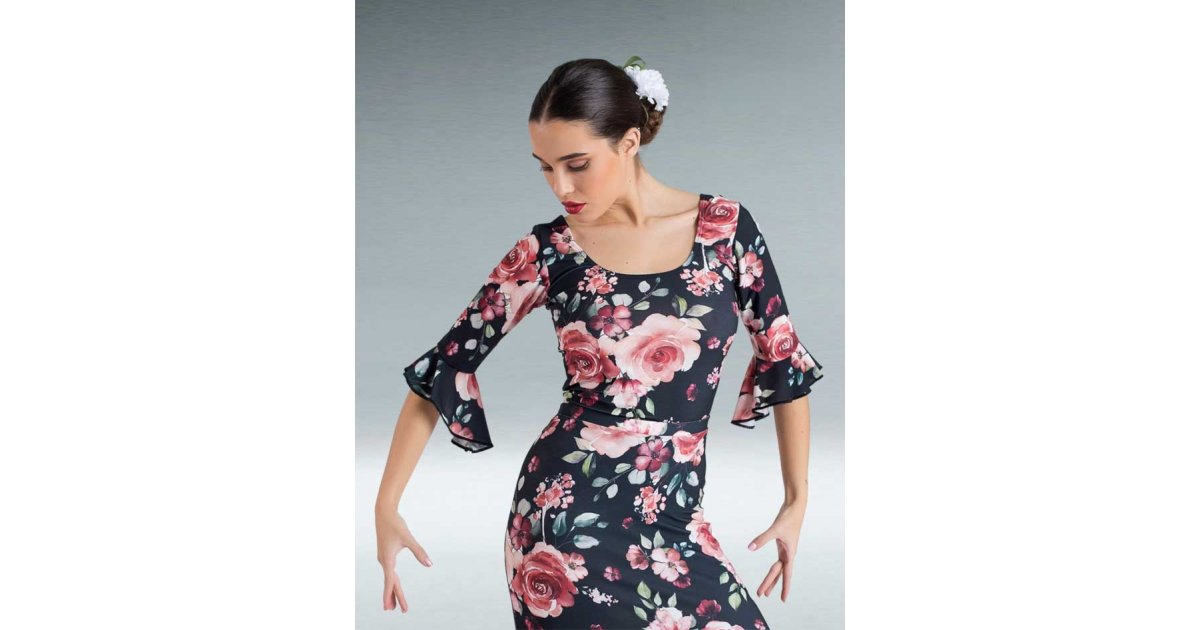 Top Flamenco Estampado Volantes Top Flamenco Estampado Volantes