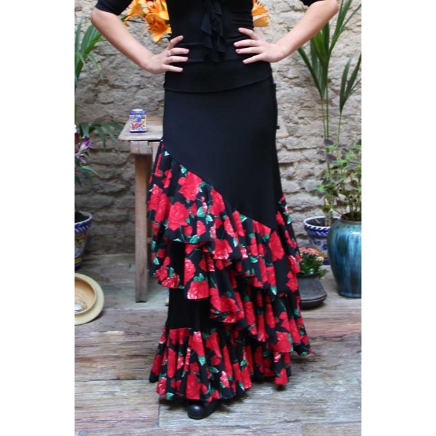 Jupe de flamenco noire Onil Jupe de flamenco noire Onil