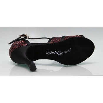 Zapato para Baile de Salón Combinado Negro y Glitter