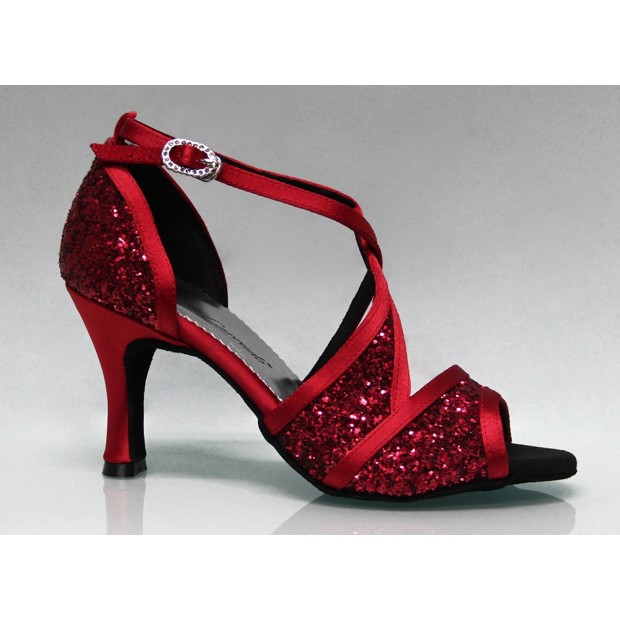 Bundle of 5 Womens Ballroom Dance Shoes Tango Wedding Salsa Shoes Sera5008EB Comfortable-Very Fine 2.5