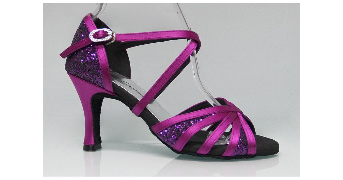 Purple and Glitter Combined Ballroom Dance Shoe Purple and Glitter Combined Ballroom Dance Shoe