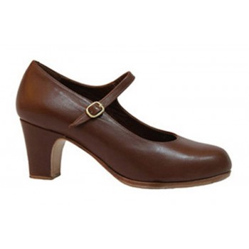 Brown leather flamenco...