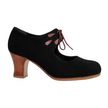 Zapato baile flamenco profesional ante y lágrimas