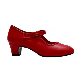 Flamenco shoe Red Leatherette