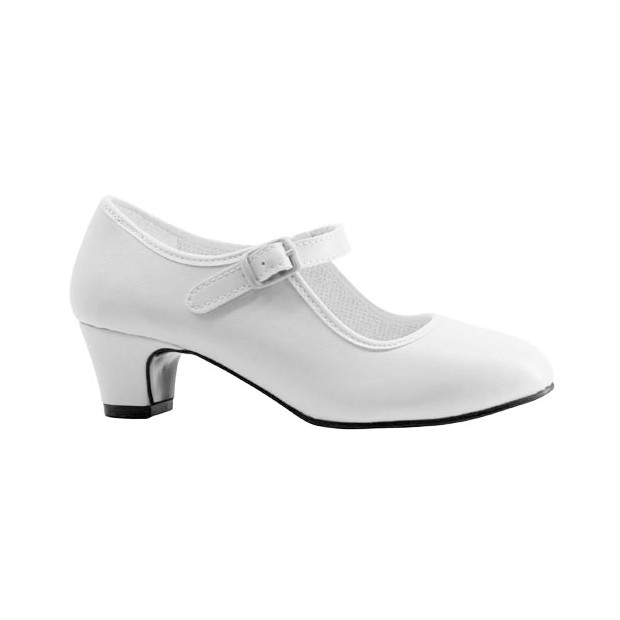 Zapato de Flamenca Blanco...
