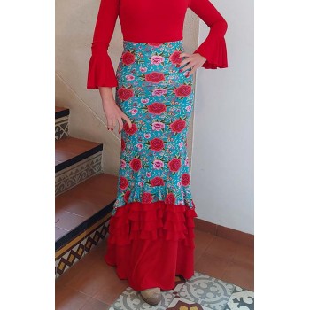 Flamenco Skirt Printed with...