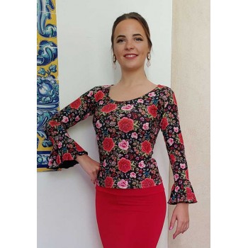 Flamenco top printed with...