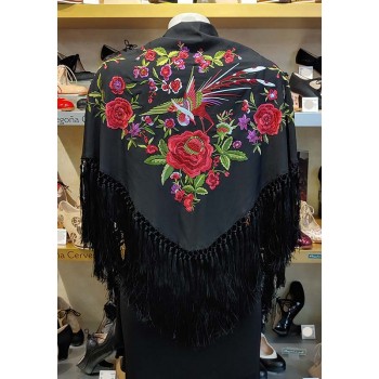 Embroidered Black Shawl...
