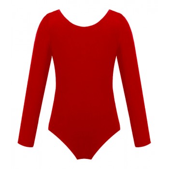Maillot girl red long sleeve